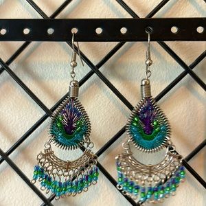 Handmade earrings from Peru